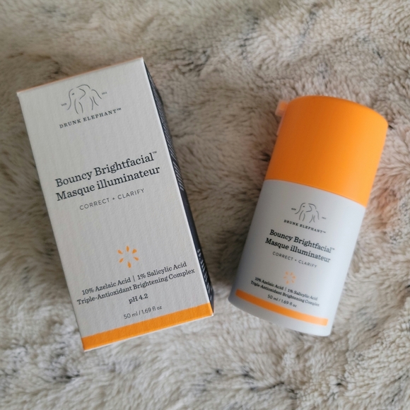 Drunk Elephant Skincare Bouncy Brightfacial Leave On Mask Drunk